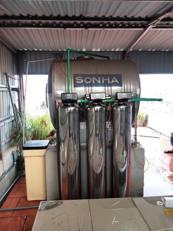 Máy lọc nước tổng sinh hoạt cao cấp 3 cấp lọc inox